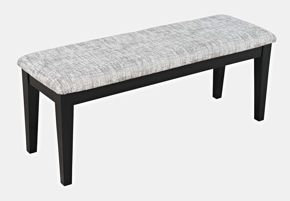 Jofran - Urban Icon 45in Upholstered Dining Bench - Black - 2004-45KD veiw 4