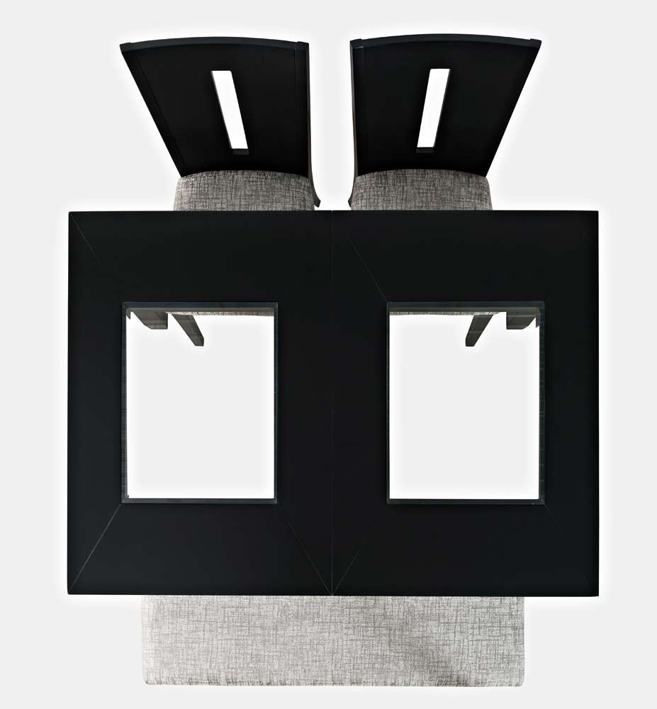 Jofran - Urban Icon Contemporary 66in Four-Piece Dining Set with Upholstered Chairs and Bench - 2004-66D-4 veiw 2