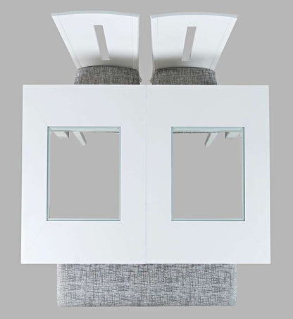 Jofran - Urban Icon Contemporary 66in Four-Piece Dining Set with Upholstered Chairs and Bench - 2003-66D-4 veiw 3