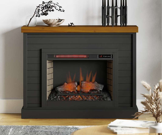 Legends Furniture - Washington 48in Electric Fireplace Console in Black - WA5112-SWK veiw 1