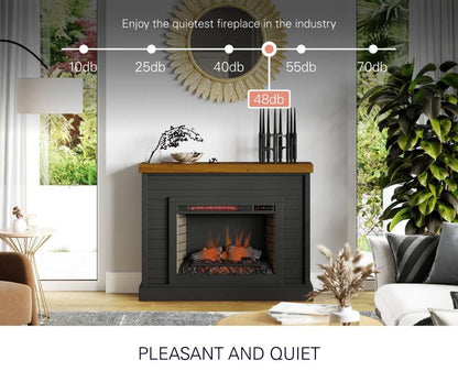 Legends Furniture - Washington 48in Electric Fireplace Console in Black - WA5112-SWK veiw 9