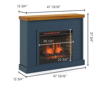 Legends Furniture - Washington 48in Electric Fireplace Console in Blue - WA5111-BWK veiw 2