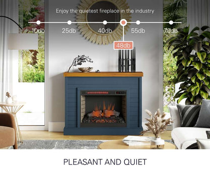 Legends Furniture - Washington 48in Electric Fireplace Console in Blue - WA5111-BWK veiw 8