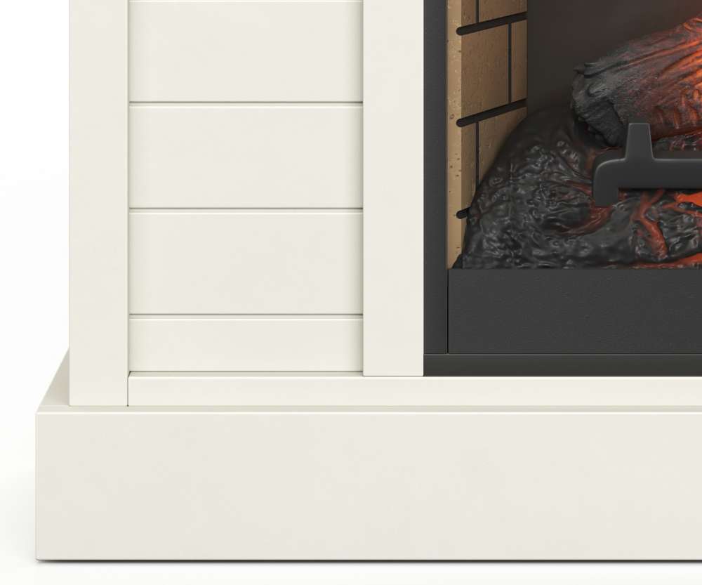 Legends Furniture - Washington 48in Electric Fireplace Console in White - WA5110-BJW veiw 9