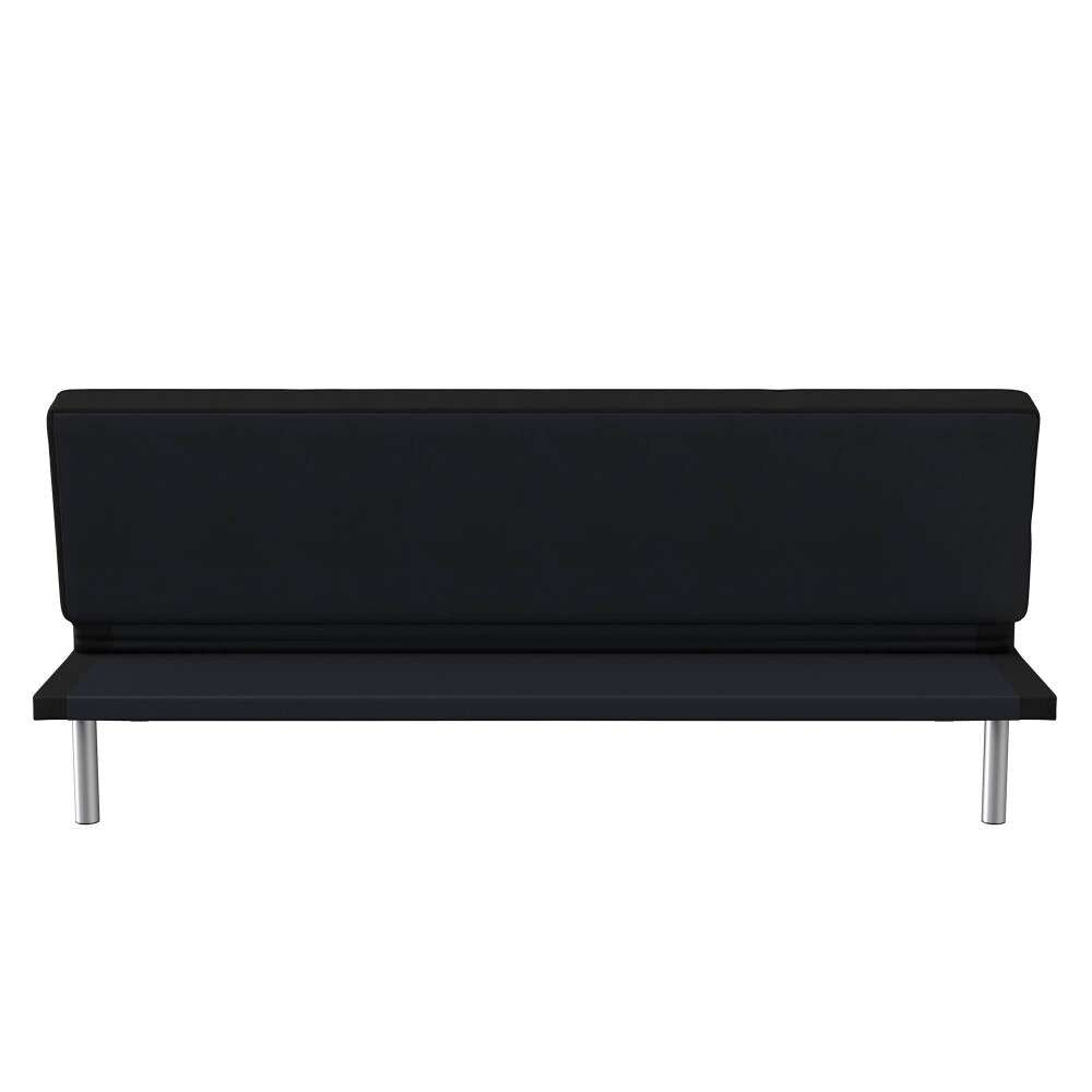 Serta - Cailey Fabric Convertible Futon, Black by Lifestyle Solutions - SC-CRYS3LU2001 veiw 5