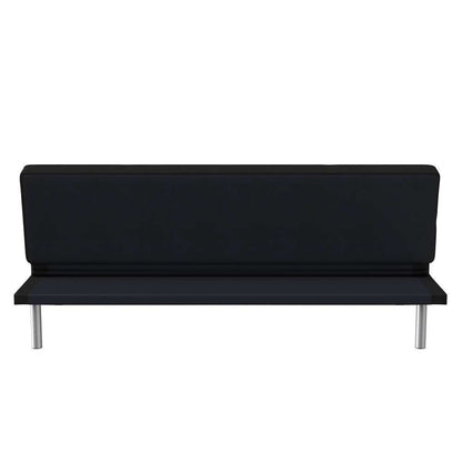 Serta - Cailey Fabric Convertible Futon, Black by Lifestyle Solutions - SC-CRYS3LU2001 veiw 5