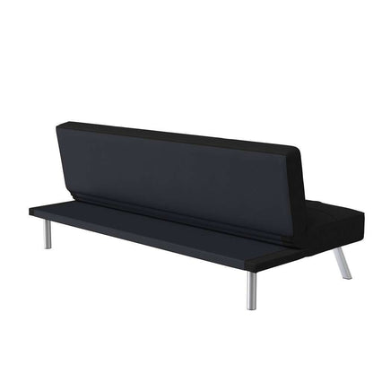 Serta - Cailey Fabric Convertible Futon, Black by Lifestyle Solutions - SC-CRYS3LU2001 veiw 6