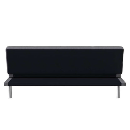 Serta - Cailey Fabric Convertible Futon, Charcoal by Lifestyle Solutions - SC-CRYS3LU2012 veiw 6