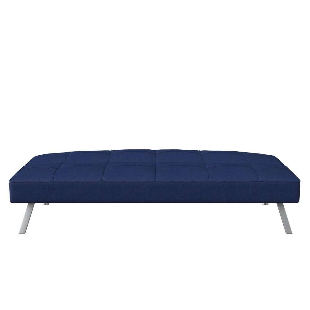 Serta - Cailey Fabric Convertible Futon, Navy by Lifestyle Solutions - SC-CRYS3LU2051 veiw 2