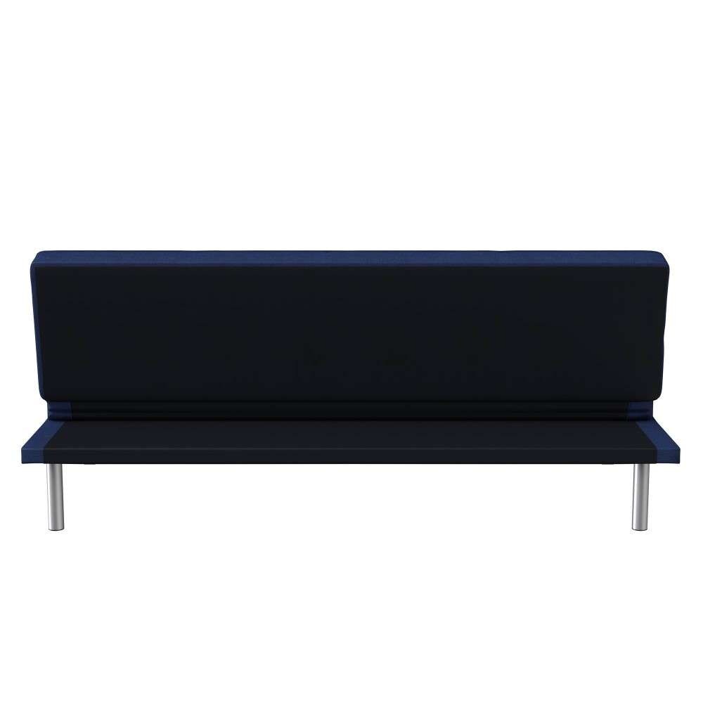 Serta - Cailey Fabric Convertible Futon, Navy by Lifestyle Solutions - SC-CRYS3LU2051 veiw 8