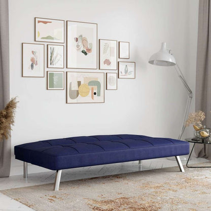 Serta - Cailey Fabric Convertible Futon, Navy by Lifestyle Solutions - SC-CRYS3LU2051 veiw 10