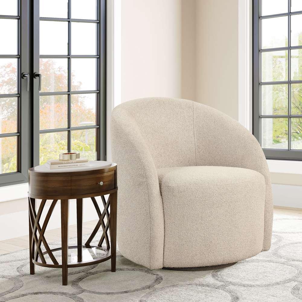 Lifestyle Solutions - Magnus Swivel Accent Chair, Khaki - 171A002GRY veiw 10