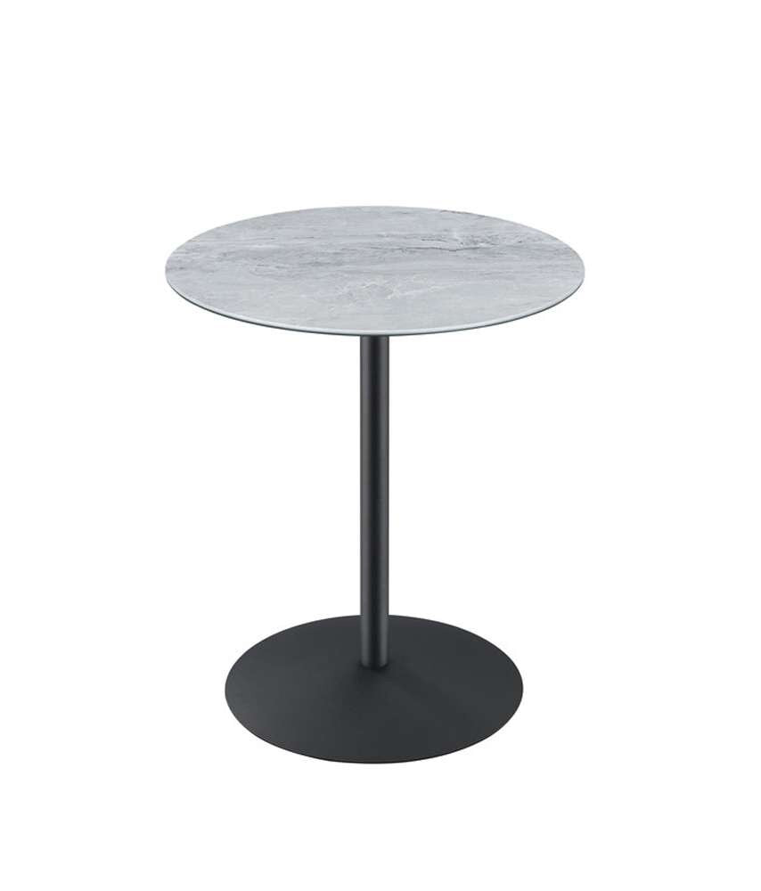 Lilola Home - Circa End Table with Gray Marble Textured Top  - 98025 veiw 1