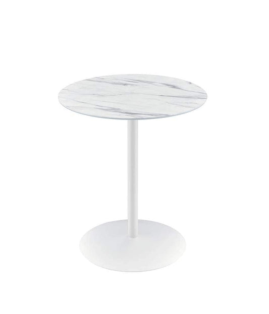 Lilola Home - Circa End Table with White Marble Textured Top  - 98023 veiw 1