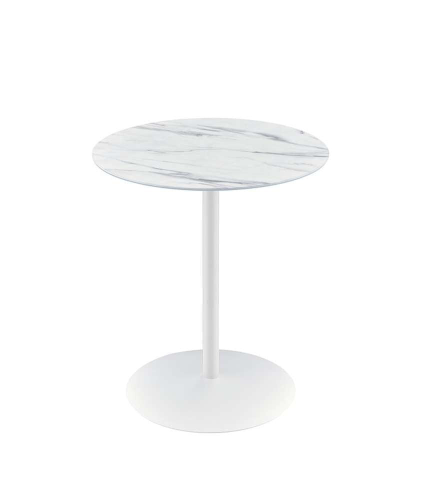 Lilola Home - Circa End Table with White Marble Textured Top  - 98023 veiw 2