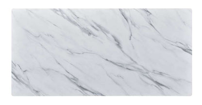 Lilola Home - Landon Coffee Table with Glass White Marble Texture Top and Bent Wood Design - 98017 veiw 4