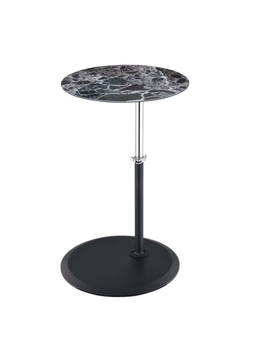 Lilola Home - Orbit End Table with Height Adjustable Black Marble Textured Top - 98021 veiw 1