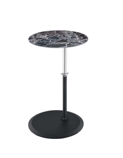 Lilola Home - Orbit End Table with Height Adjustable Black Marble Textured Top - 98021 veiw 2