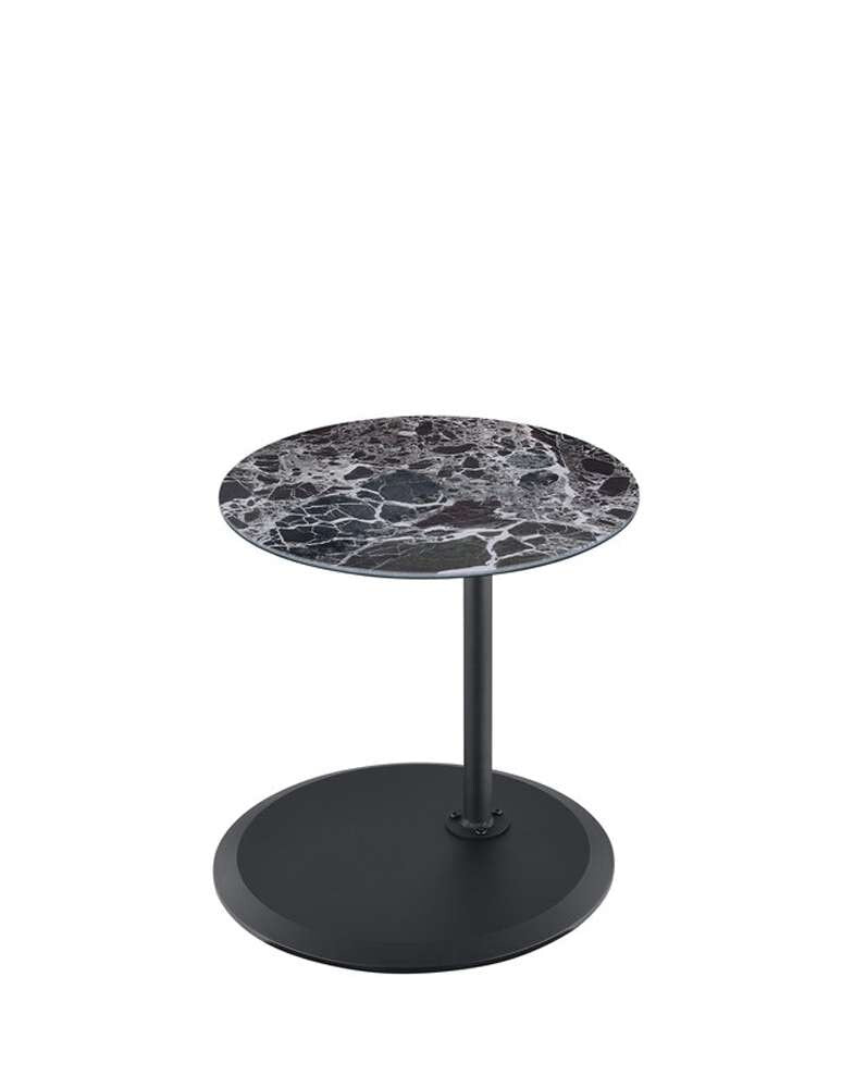 Lilola Home - Orbit End Table with Height Adjustable Black Marble Textured Top - 98021 veiw 3