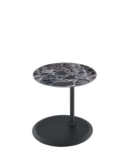 Lilola Home - Orbit End Table with Height Adjustable Black Marble Textured Top - 98021 veiw 3
