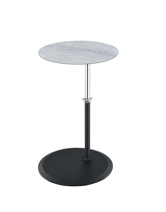 Lilola Home - Orbit End Table with Height Adjustable Gray Marble Textured Top - 98022 veiw 1