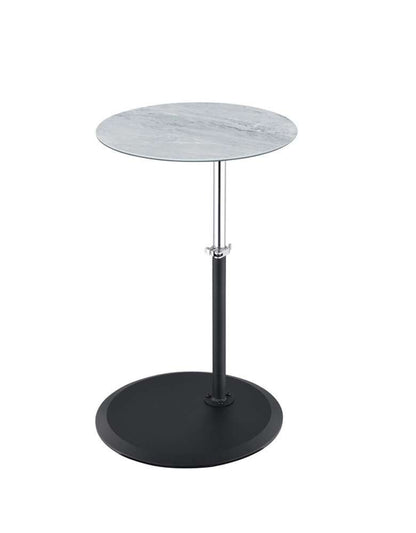 Lilola Home - Orbit End Table with Height Adjustable Gray Marble Textured Top - 98022 veiw 2