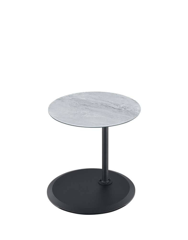 Lilola Home - Orbit End Table with Height Adjustable Gray Marble Textured Top - 98022 veiw 3