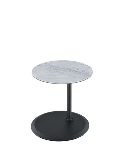 Lilola Home - Orbit End Table with Height Adjustable Gray Marble Textured Top - 98022 veiw 3