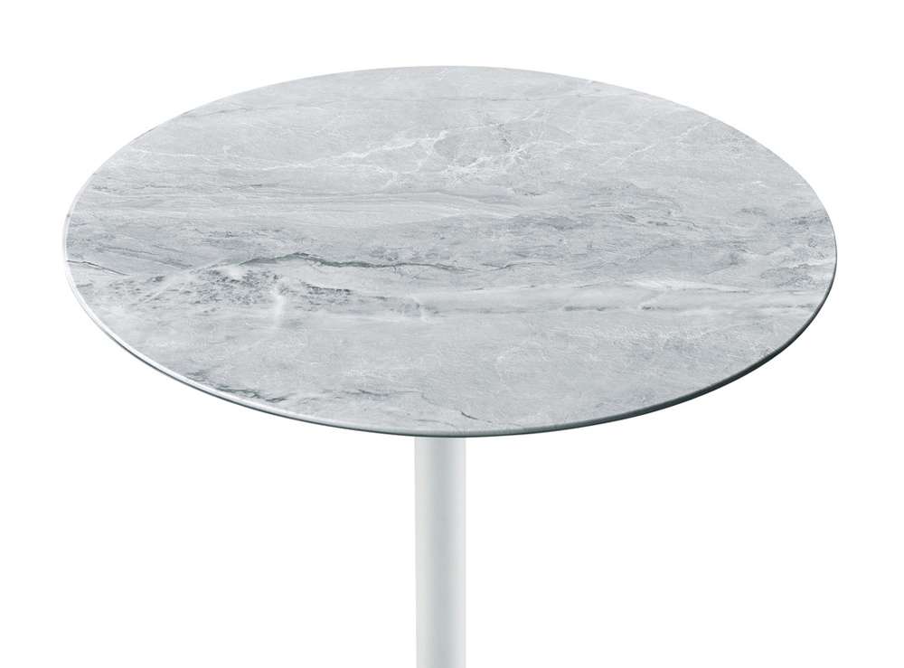 Lilola Home - Orbit End Table with Height Adjustable Gray Marble Textured Top - 98022 veiw 4