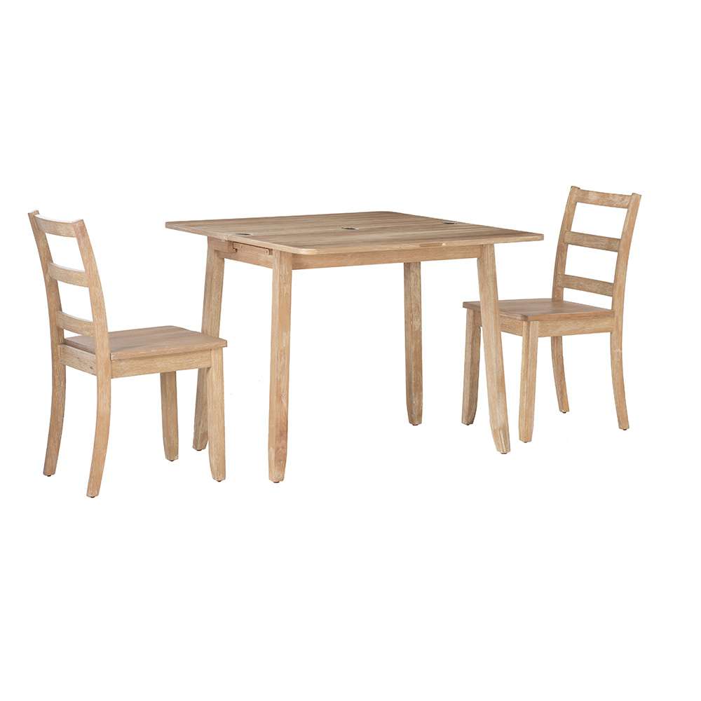 Linon Home Decor - Brenton 3Pc Folding Dining Set Grey Wash - DT105GWSH01U veiw 1