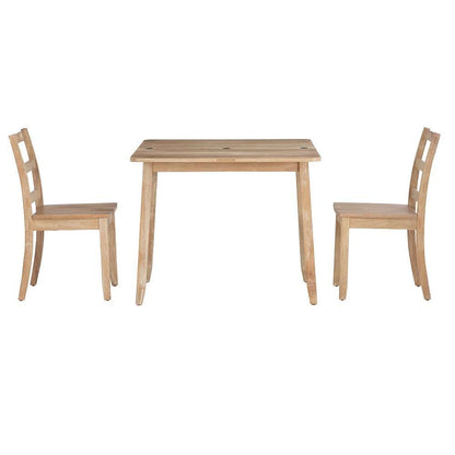 Linon Home Decor - Brenton 3Pc Folding Dining Set Grey Wash - DT105GWSH01U veiw 2