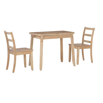 Linon Home Decor - Brenton 3Pc Folding Dining Set Grey Wash - DT105GWSH01U veiw 6