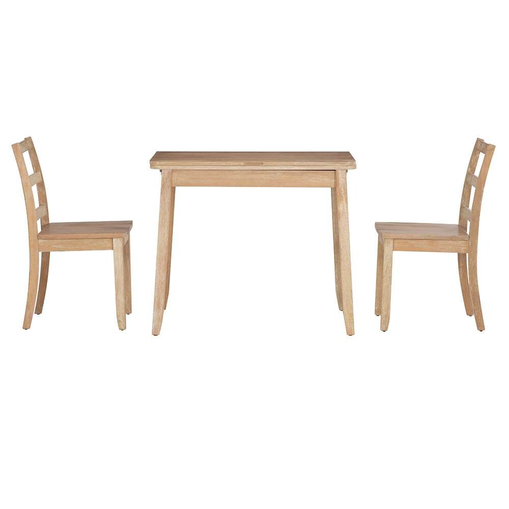Linon Home Decor - Brenton 3Pc Folding Dining Set Grey Wash - DT105GWSH01U veiw 7
