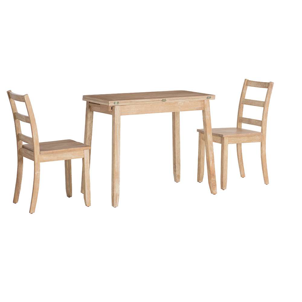 Linon Home Decor - Brenton 3Pc Folding Dining Set Grey Wash - DT105GWSH01U veiw 9