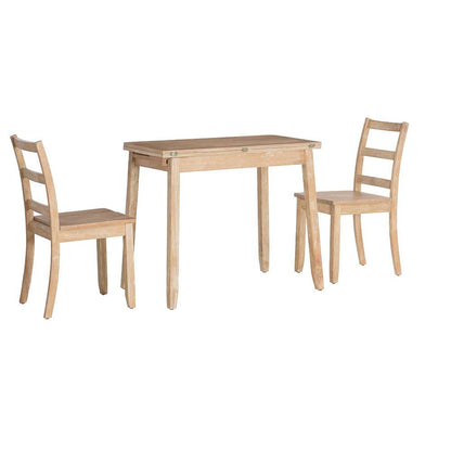 Linon Home Decor - Brenton 3Pc Folding Dining Set Grey Wash - DT105GWSH01U veiw 9
