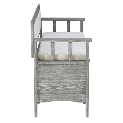 Linon Home Decor - Carlton Bench Weathered Grey - BH213GRY01KDU veiw 3