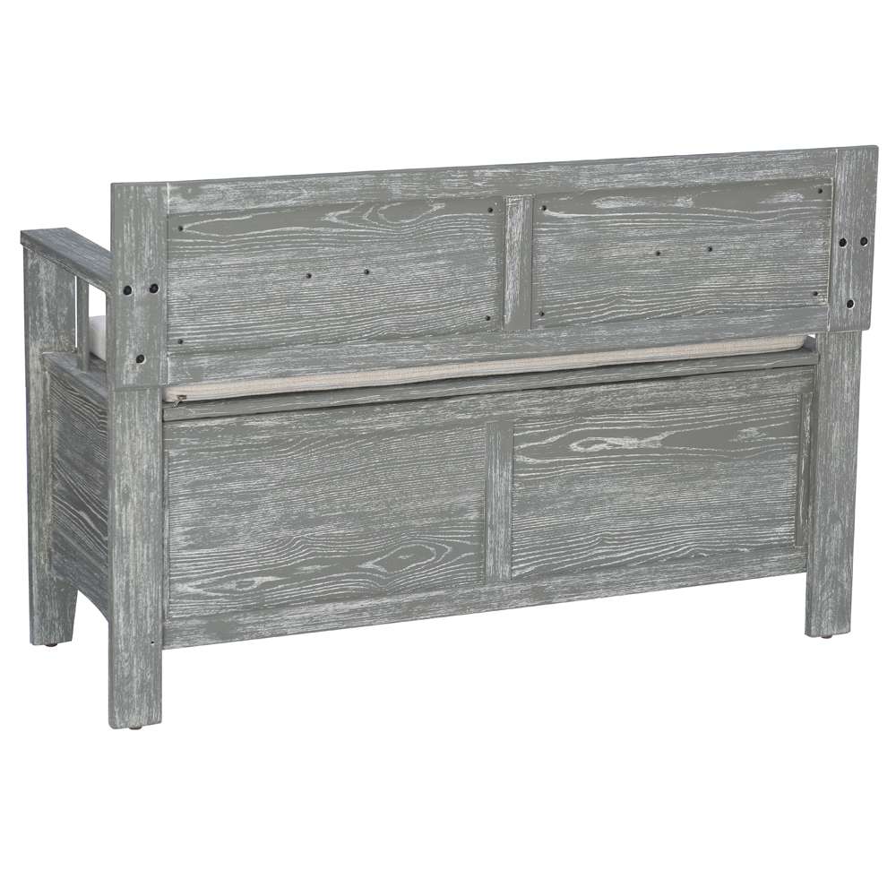 Linon Home Decor - Carlton Bench Weathered Grey - BH213GRY01KDU veiw 4