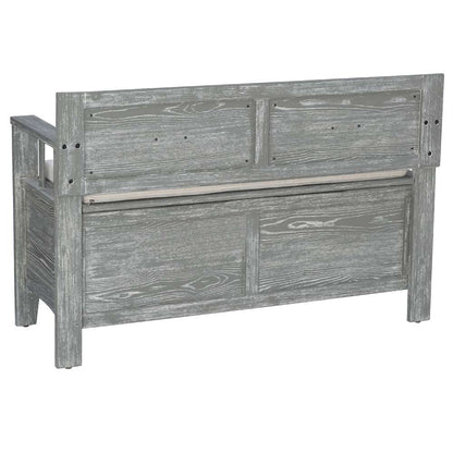 Linon Home Decor - Carlton Bench Weathered Grey - BH213GRY01KDU veiw 4
