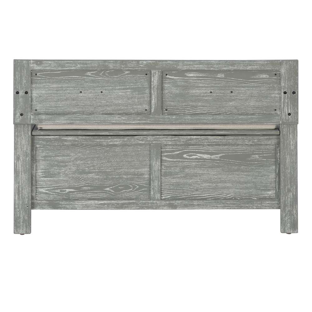 Linon Home Decor - Carlton Bench Weathered Grey - BH213GRY01KDU veiw 5
