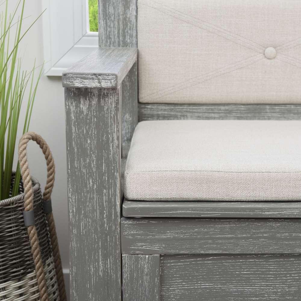 Linon Home Decor - Carlton Bench Weathered Grey - BH213GRY01KDU veiw 10
