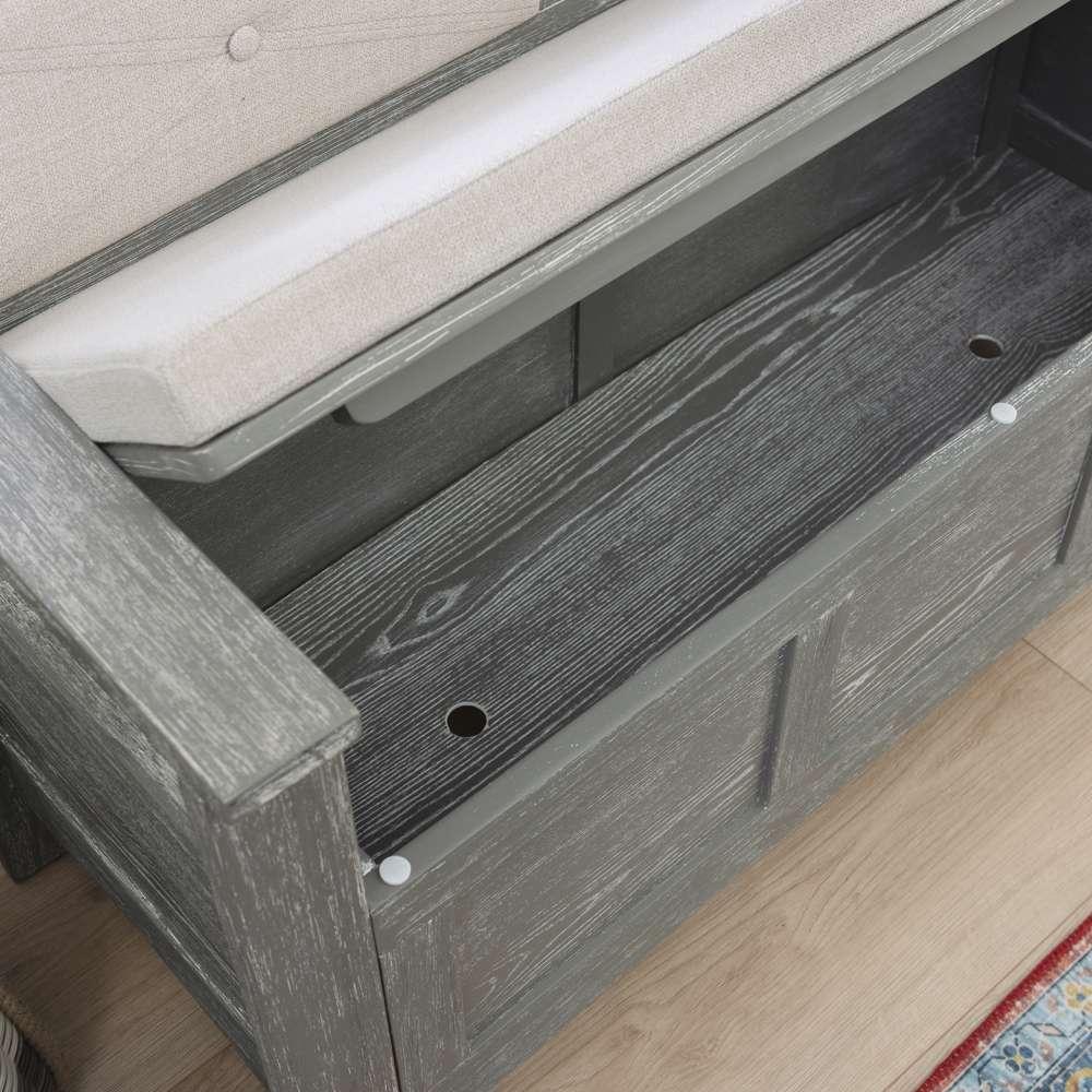 Linon Home Decor - Carlton Bench Weathered Grey - BH213GRY01KDU veiw 11