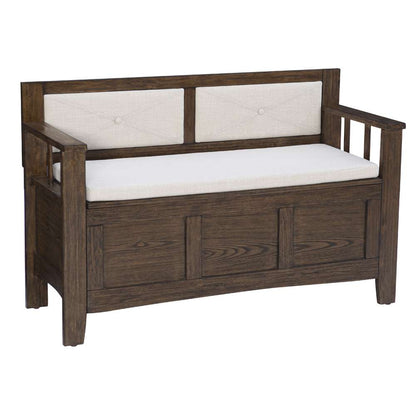 Linon Home Decor - Carlton Bench Rustic Umber Brown - BH213BRN01KDU veiw 1
