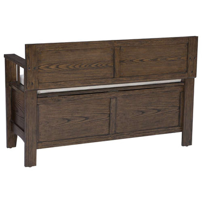 Linon Home Decor - Carlton Bench Rustic Umber Brown - BH213BRN01KDU veiw 4