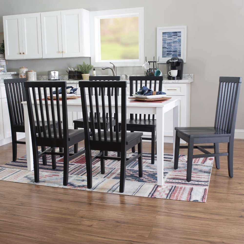 Linon Home Decor - Percival Side Chair Black (Set of 2) - CH246BLK02KD veiw 9