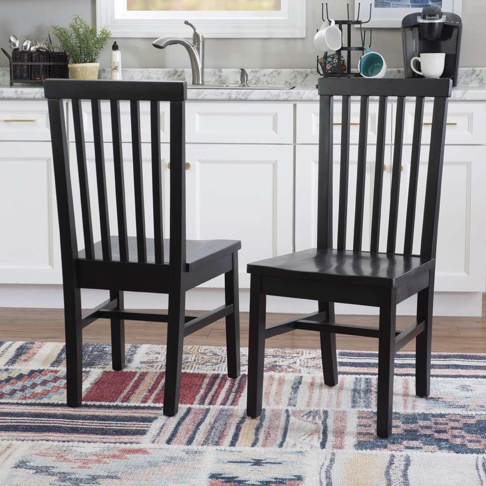 Linon Home Decor - Percival Side Chair Black (Set of 2) - CH246BLK02KD veiw 10