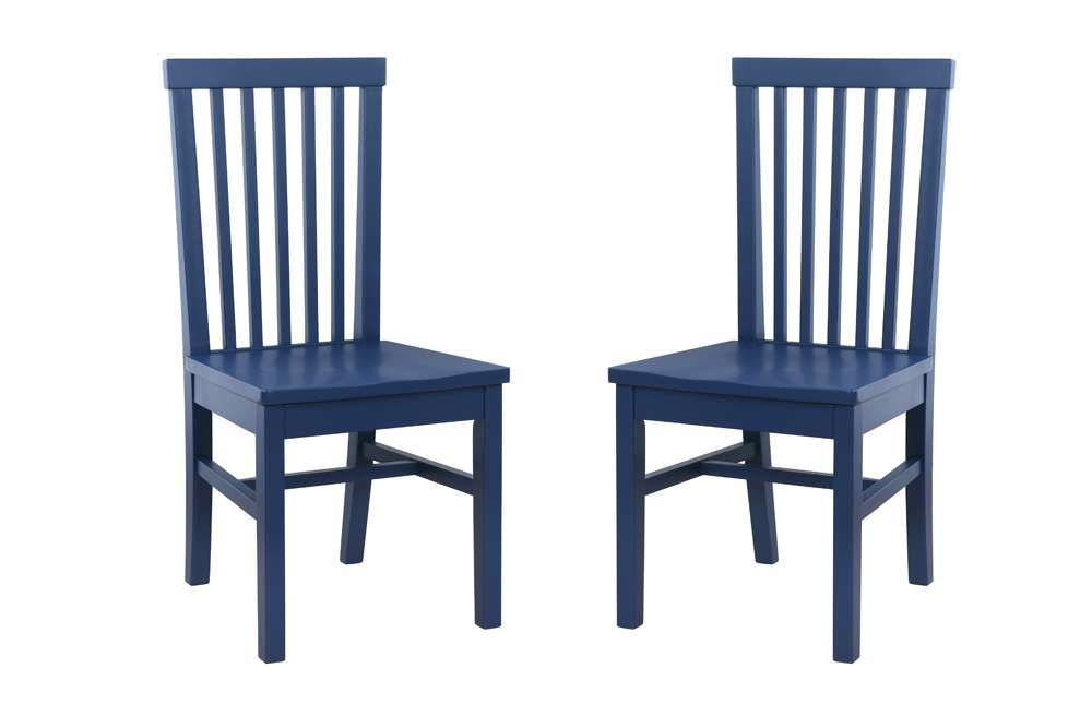 Linon Home Decor - Percival Side Chair Navy (Set of 2) - CH246NVY02KD veiw 7
