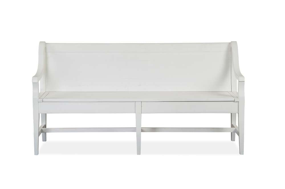 Magnussen- Heron Cove - Wood Bench w/Back KD -D4400-79 veiw 1