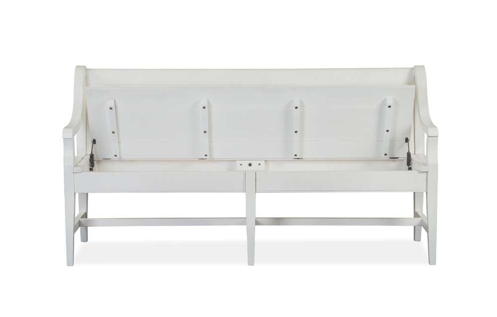 Magnussen- Heron Cove - Wood Bench w/Back KD -D4400-79 veiw 2