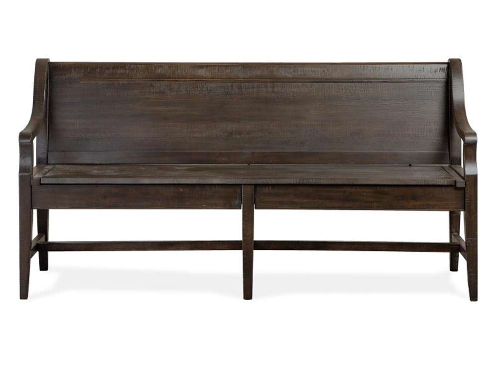 Magnussen- Westley Falls - Wood Bench w/Back KD -D4399-79 veiw 1