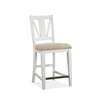 Magnussen- Heron Cove - Wood Counter Chair w/Upholstered Seat (Set of 2) KD -D4400-82 veiw 1